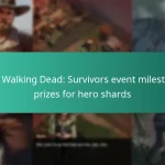 The Walking Dead: Survivors event milestone prizes for hero shards