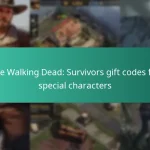 The Walking Dead: Survivors gift codes for special characters