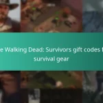 The Walking Dead: Survivors gift codes for survival gear
